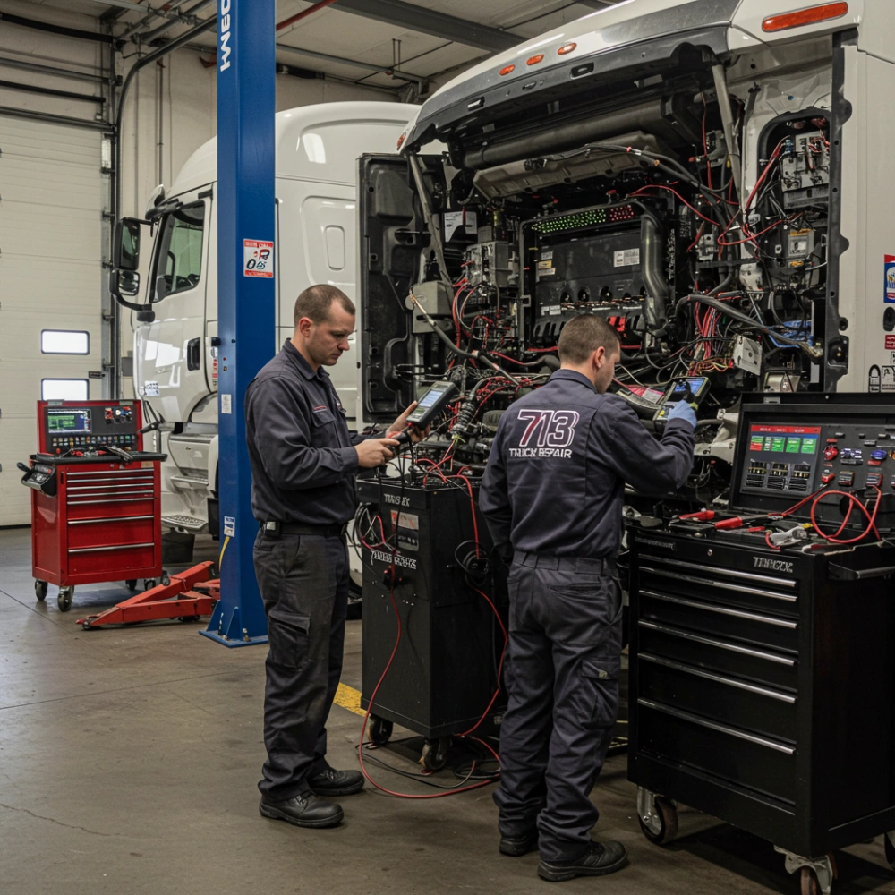 ASE Certified Electrical & Diagnostics Truck Mechanics Houston