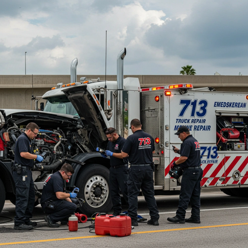 Professional Engine & Drivetrain Truck Repairs Near Houston