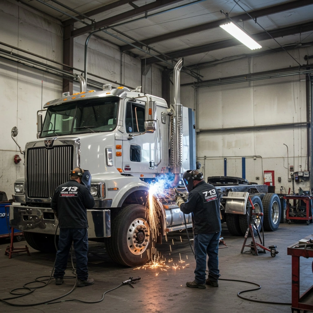 Fully Equipped Urgent Fabrication Welding Truck Repair Houston Area