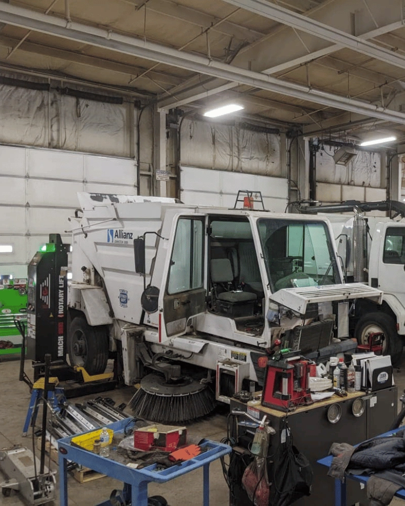 Fully Equipped Sweeper Truck Repair Houston Area