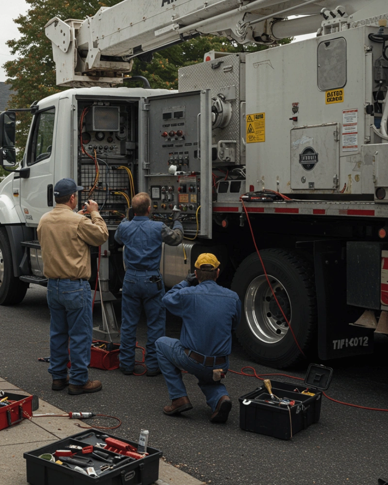 Professional BOOM Truck Repairs Near Houston