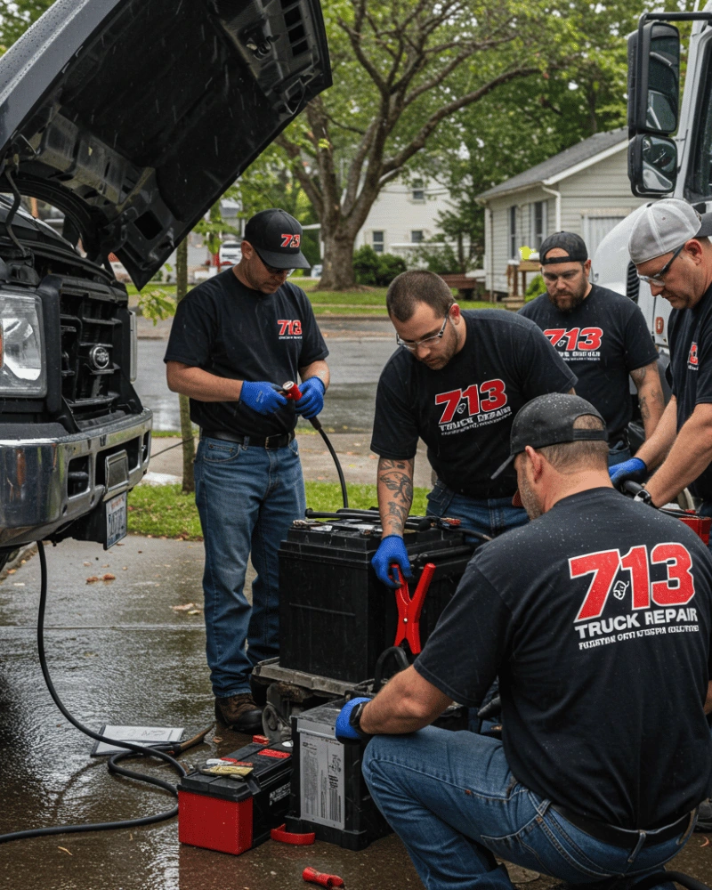 Truck Battery Service (Diagnosis, Jumpstart, Replacement)in houston